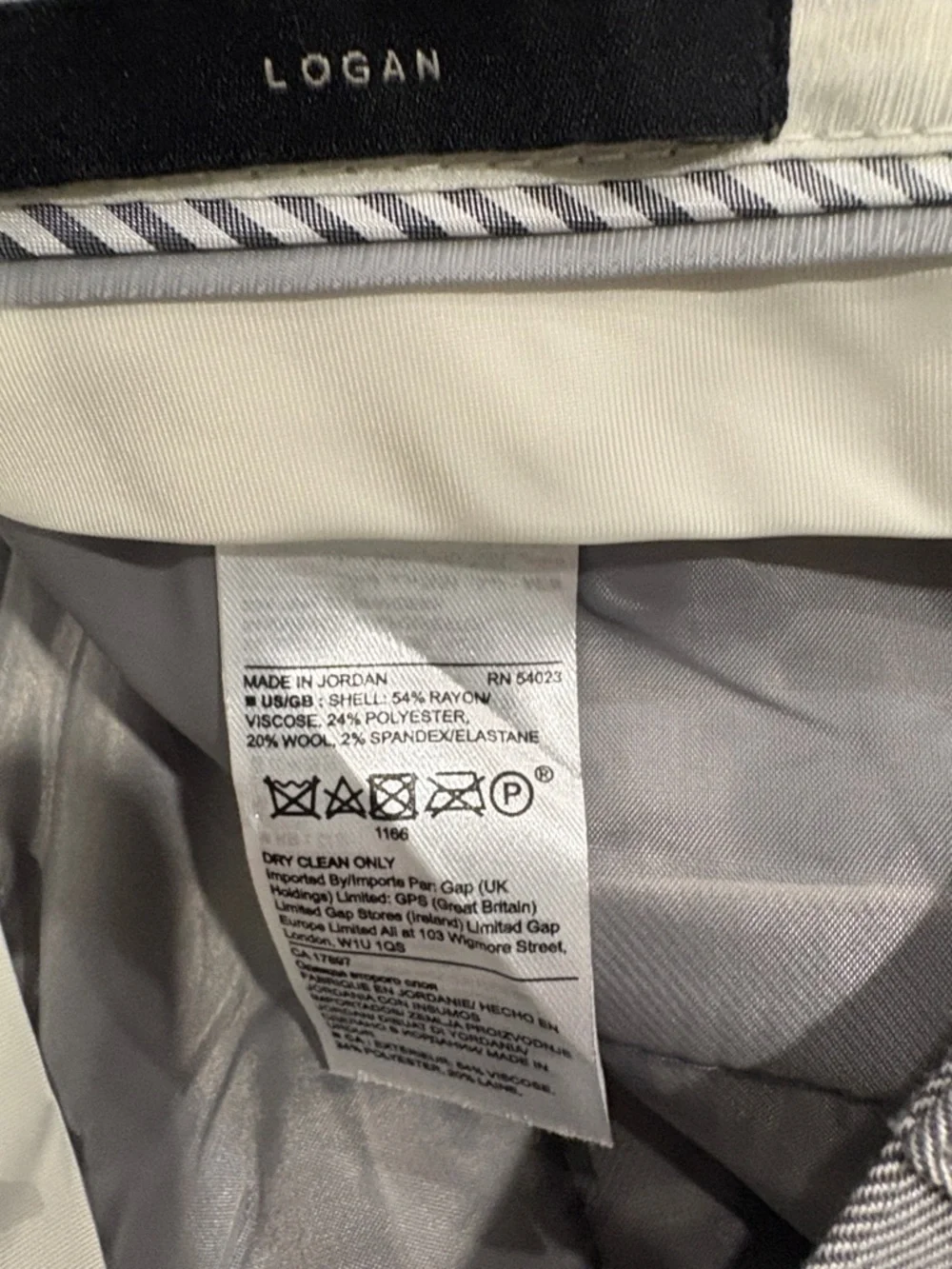 Banana Republic Logan Mid Rise Straight Leg Trouser Pants - Picture 5 of 7